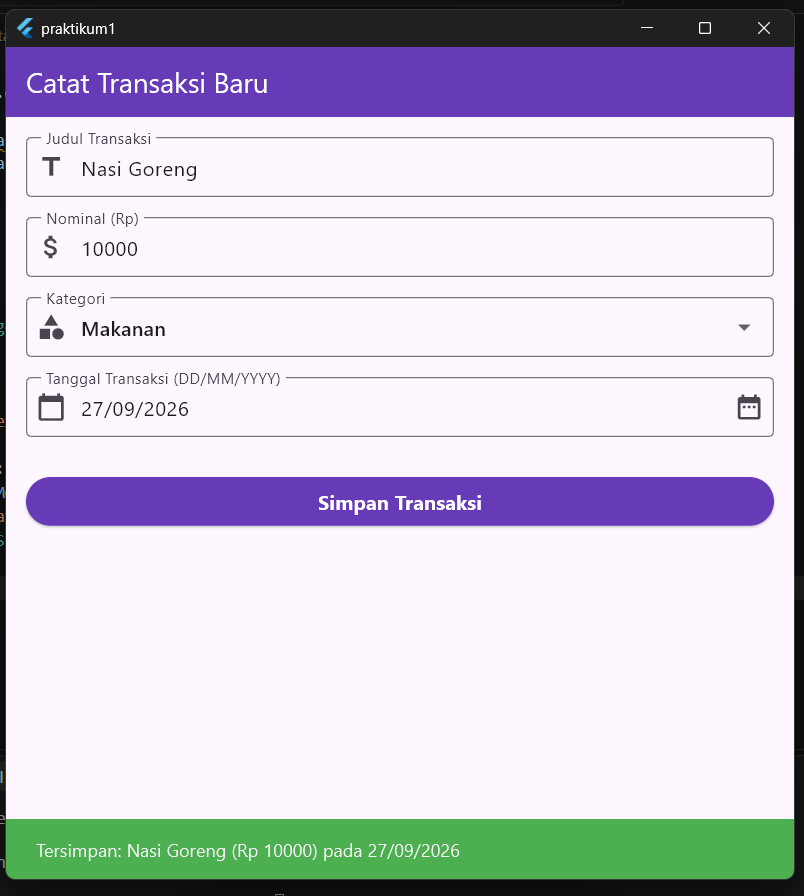 Tampilan Akhir Aplikasi
