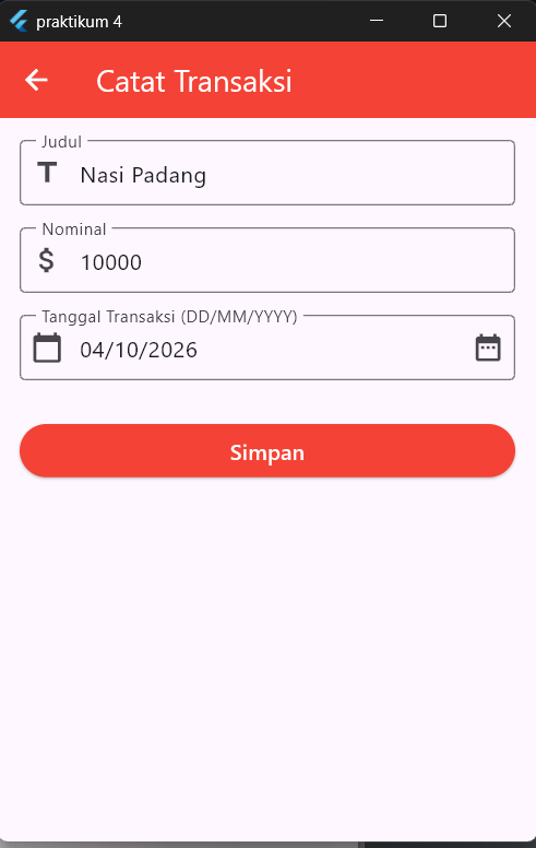 Tampilan Akhir Praktikum 4